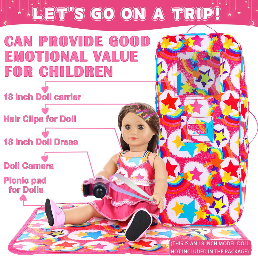 K.T. Fancy doll camera encourages pretend photography during adventurous play.