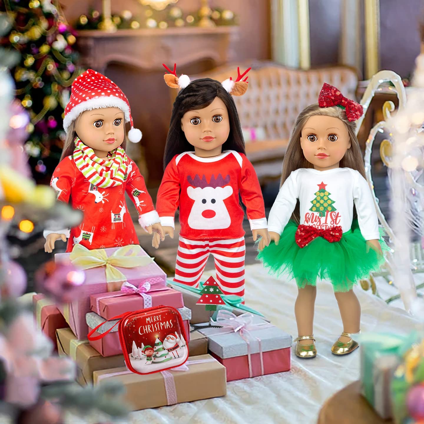 K.T.Fancy doll bag completes the holiday look.