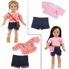 K.T. Fancy doll swimsuit set for realistic summer dress-up