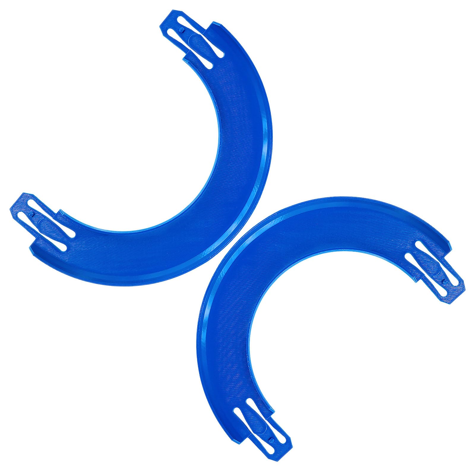 K TOMOTO curved track 180-degree banked turn blue enhances high-speed racing compatibility.