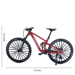 Kuasting 1:8 scale mountain bike model, top view, crisp details that catch the eye.