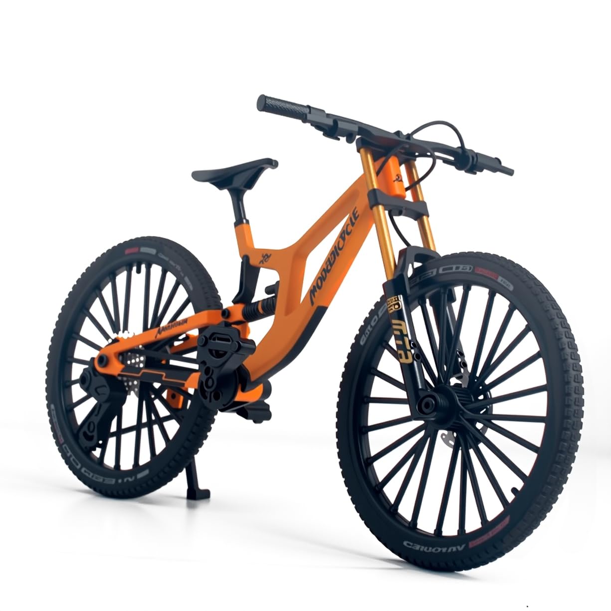 Kuasting 1:8 scale bike toy for compact desk display.