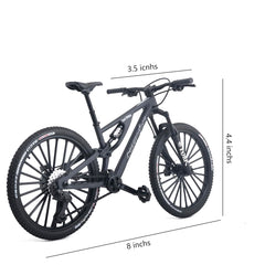 Kuasting mini bike desk decor highlights turning handlebars for authentic visual appeal.