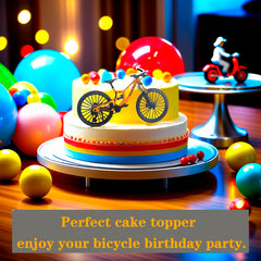 Kuasting zinc alloy bike figure yellow ideal for crafts.