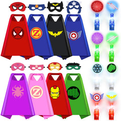 KUBUSFLY 8 pack superhero capes in vibrant colors for imaginative play and dress up
