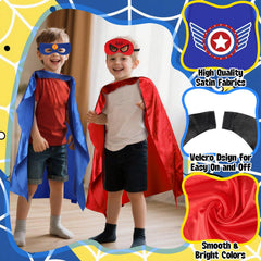 Bright KUBUSFLY capes with bold patterns enhancing party or photos