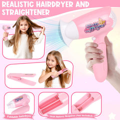 KUBUSFLY realistic hair straightener lights up during play