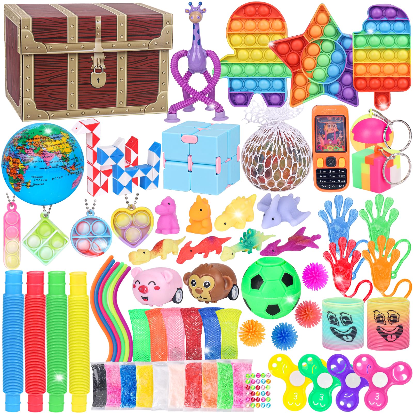 Kubusfly treasure box 68pcs encourages tactile exploration and calm play.