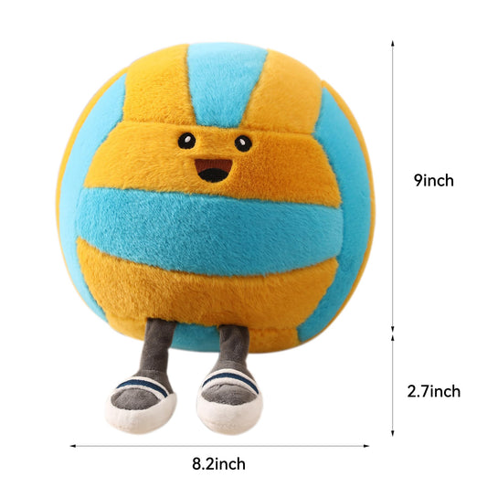 KUCCO-PILLOW volleyball with legs design for playful room decor and comfy support