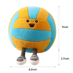 KUCCO-PILLOW volleyball with legs design for playful room decor and comfy support