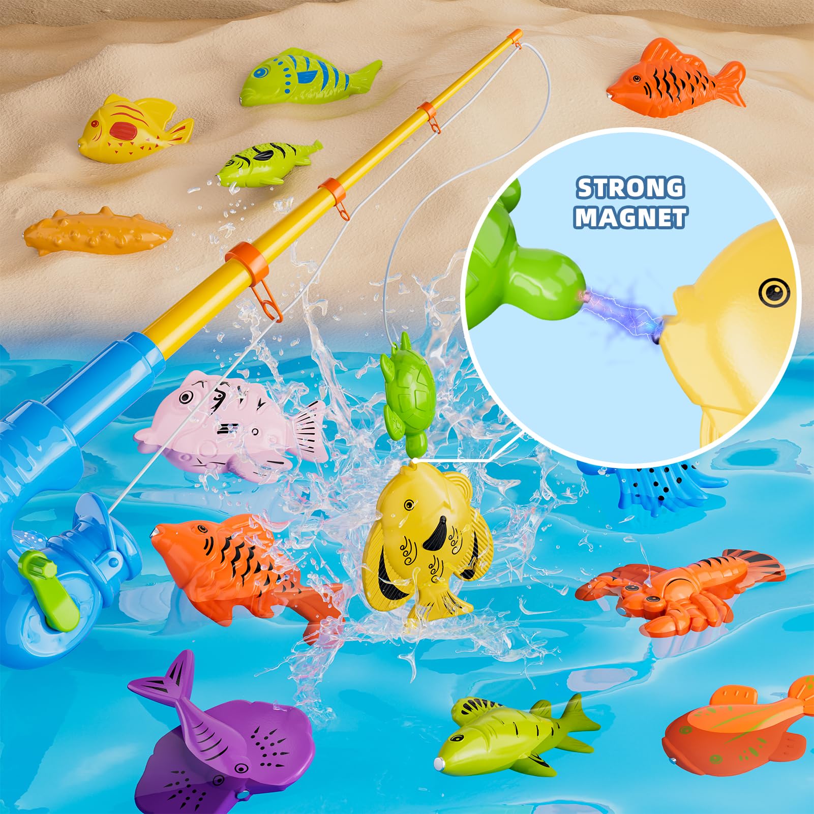 KukuFun set features colorful sea creatures for imaginative and educational play.