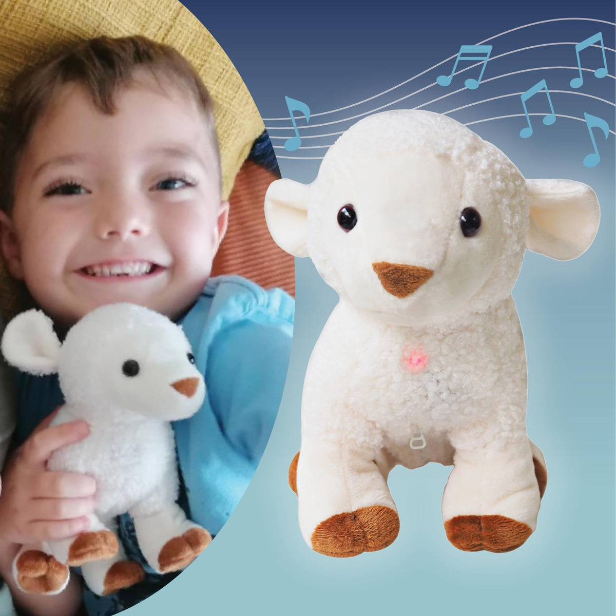 Kulumi My Little Lamb with built-in audio Bible offers a comforting bedtime experience.