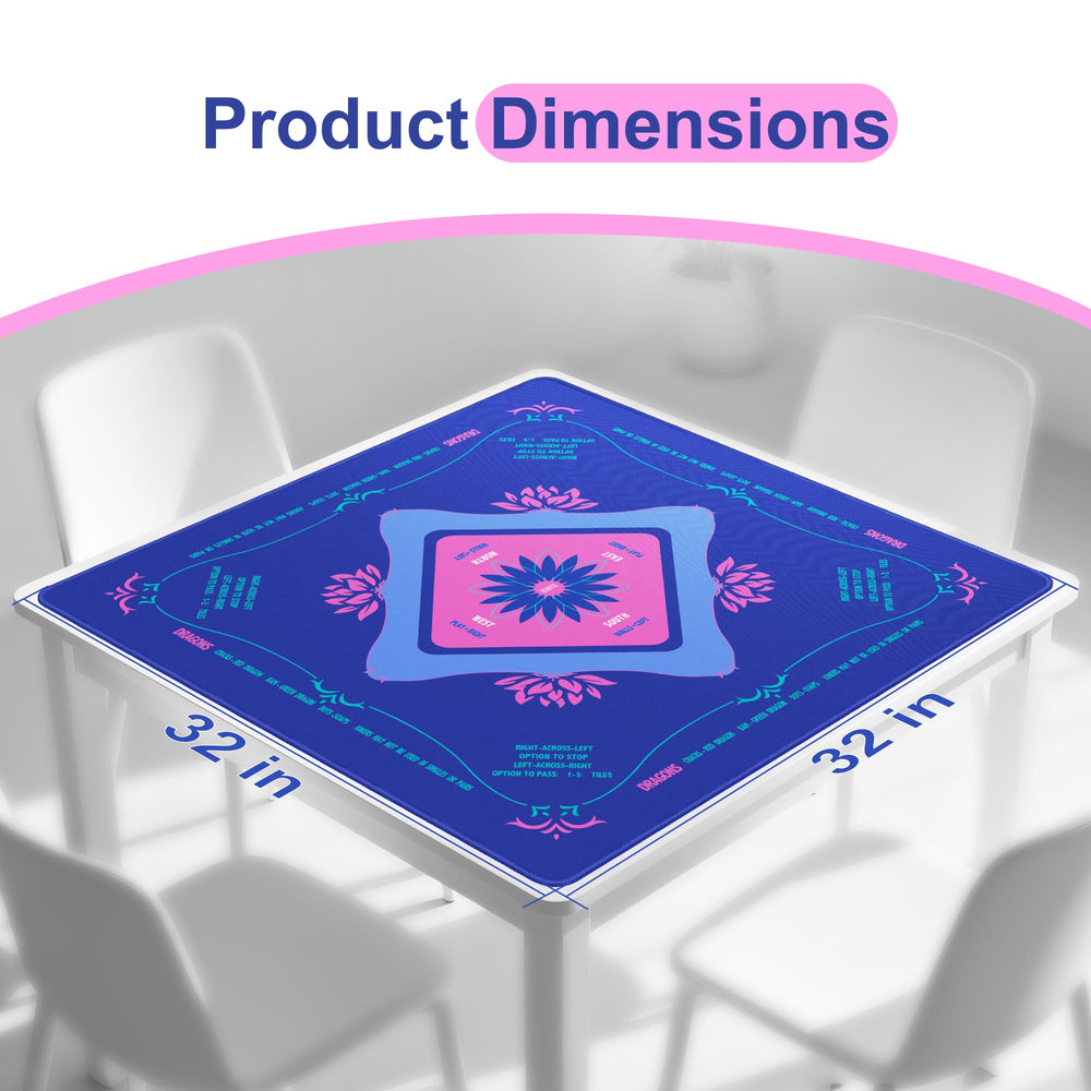 KUNTE Mahjong Mat reduces noise, creating a quieter table for focused game sessions.