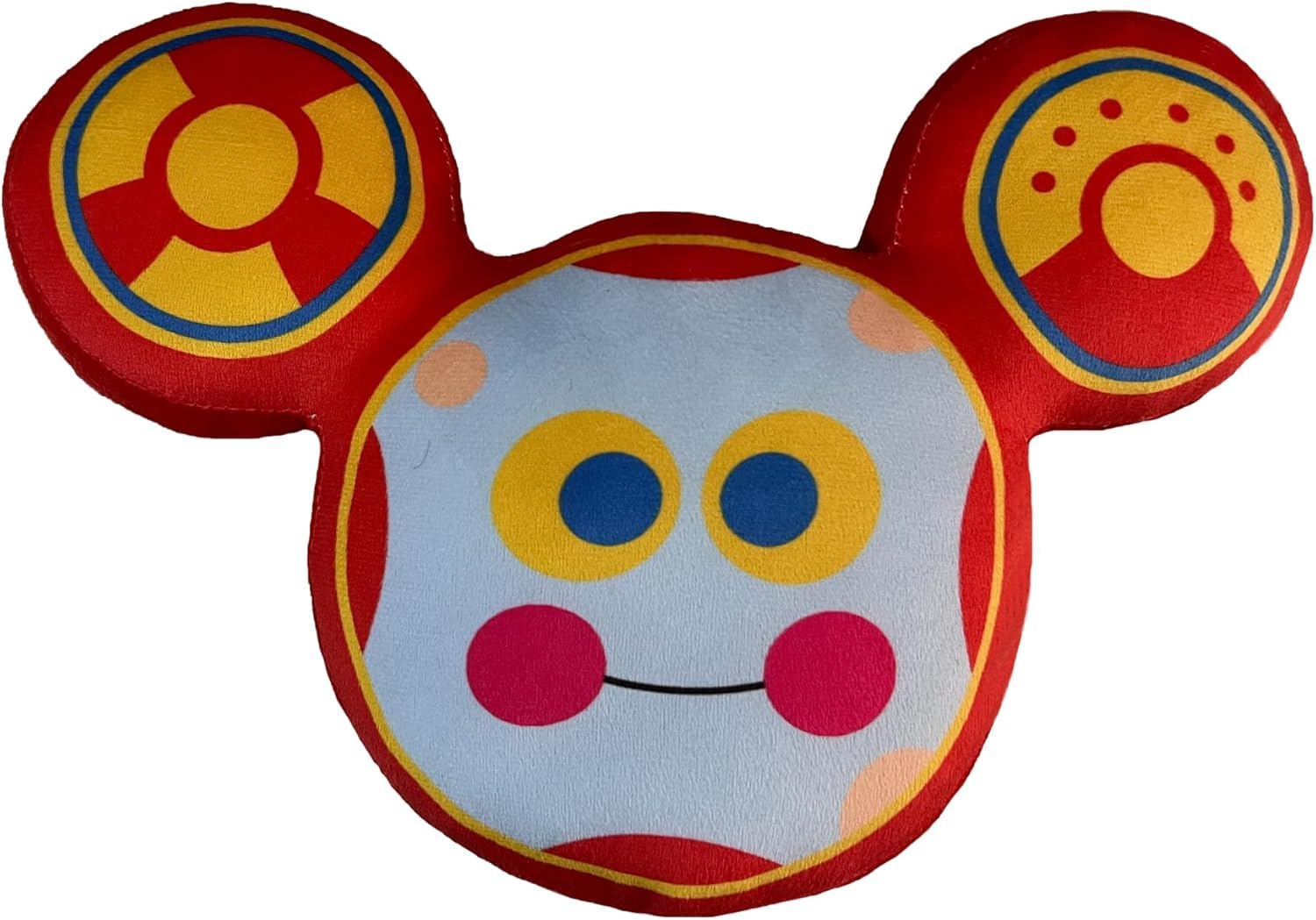KUNZEMU mouse head plush, 12.8-inch soft fabric for gentle play and cuddle.