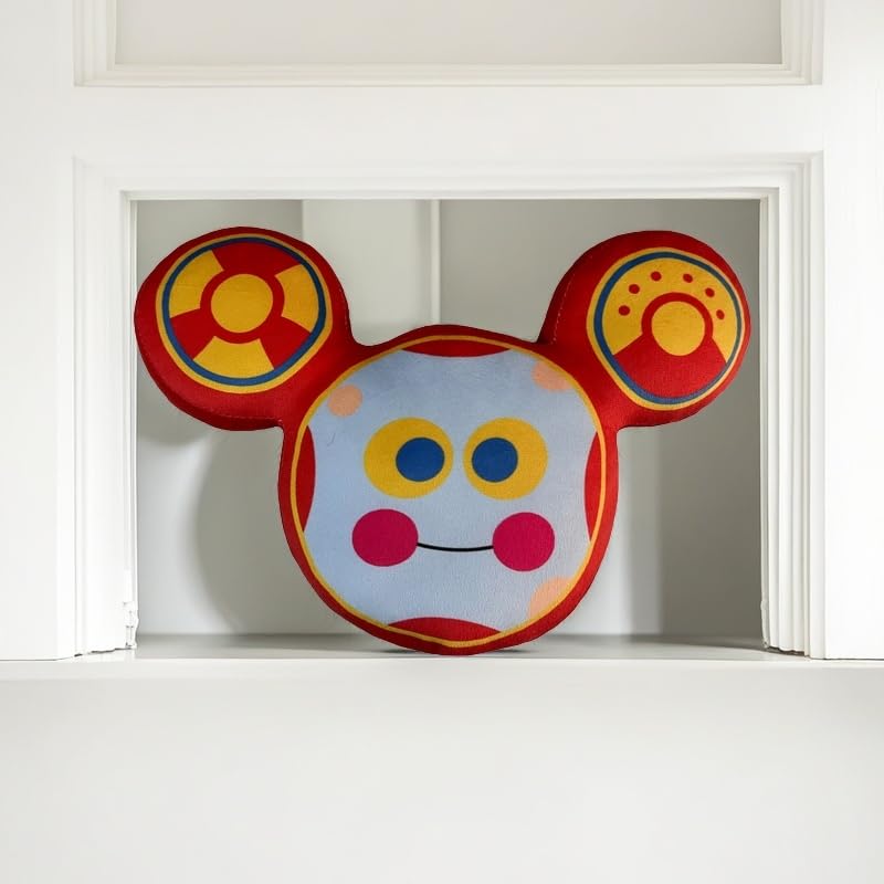 KUNZEMU mouse head plush closeup, showcasing soft texture and quality craftsmanship.