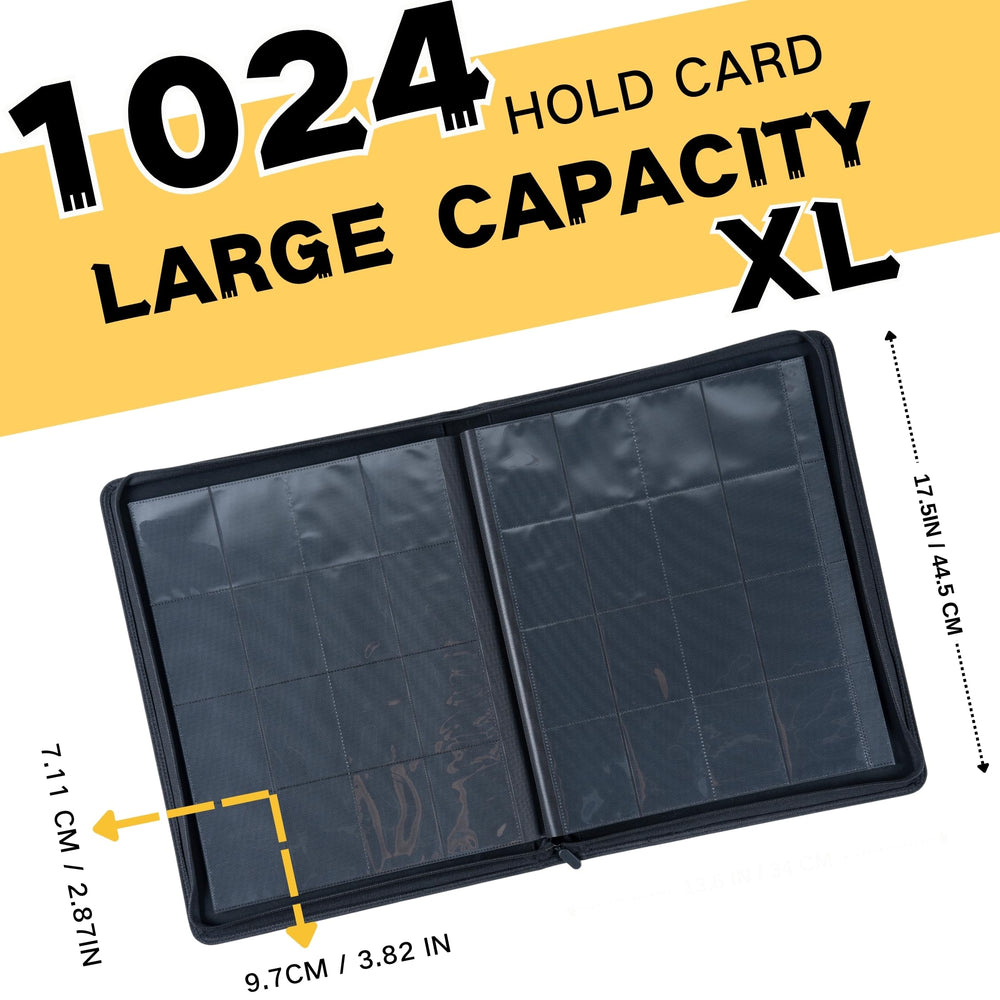KUOOKING binder zipper-secure closure protects cards during transport.