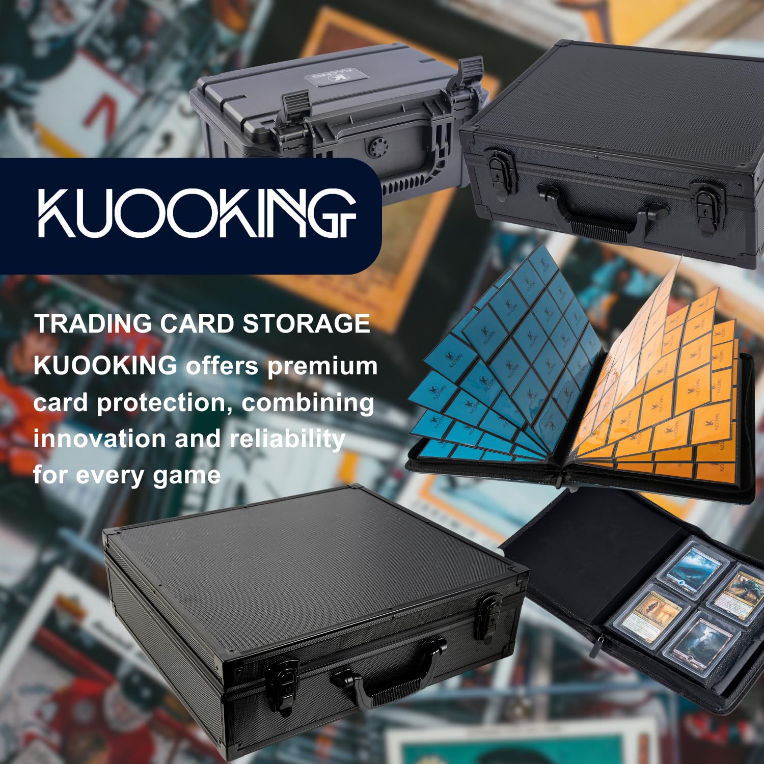 KUOOKING Premium Card Storage Box internal organizer for efficient sorting
