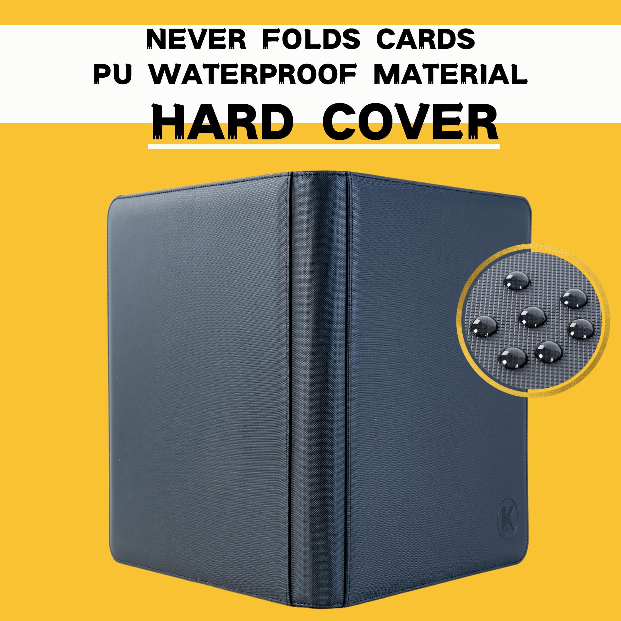 KUOOKING Toploader Binder side-loading design enables easy insertion and reading.