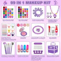 Kuovei 99pc makeup palette and tools for colorful looks