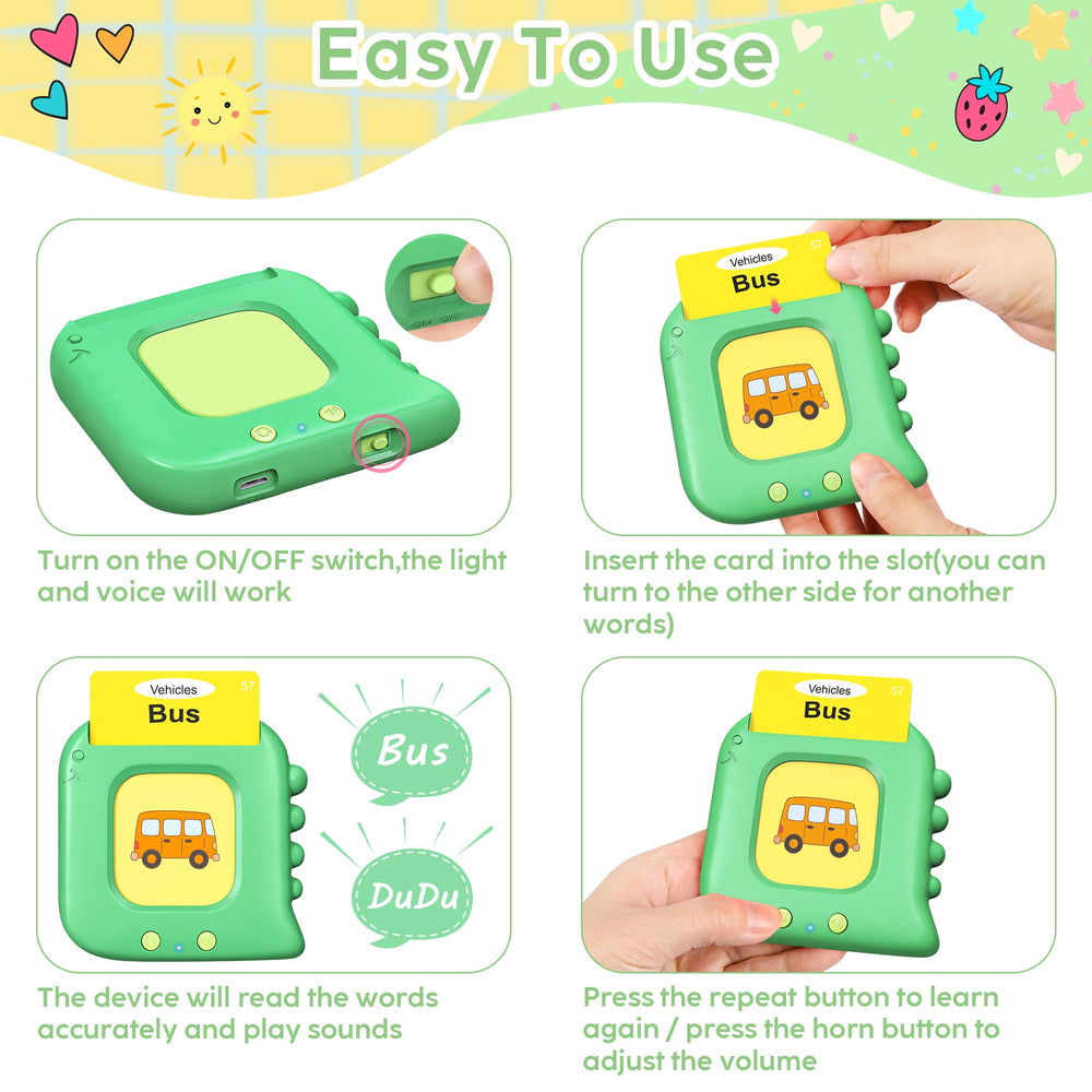 Kuovei fruit and vegetable cards expanding vocabulary and healthy eating concepts.