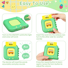 Kuovei fruit and vegetable cards expanding vocabulary and healthy eating concepts.