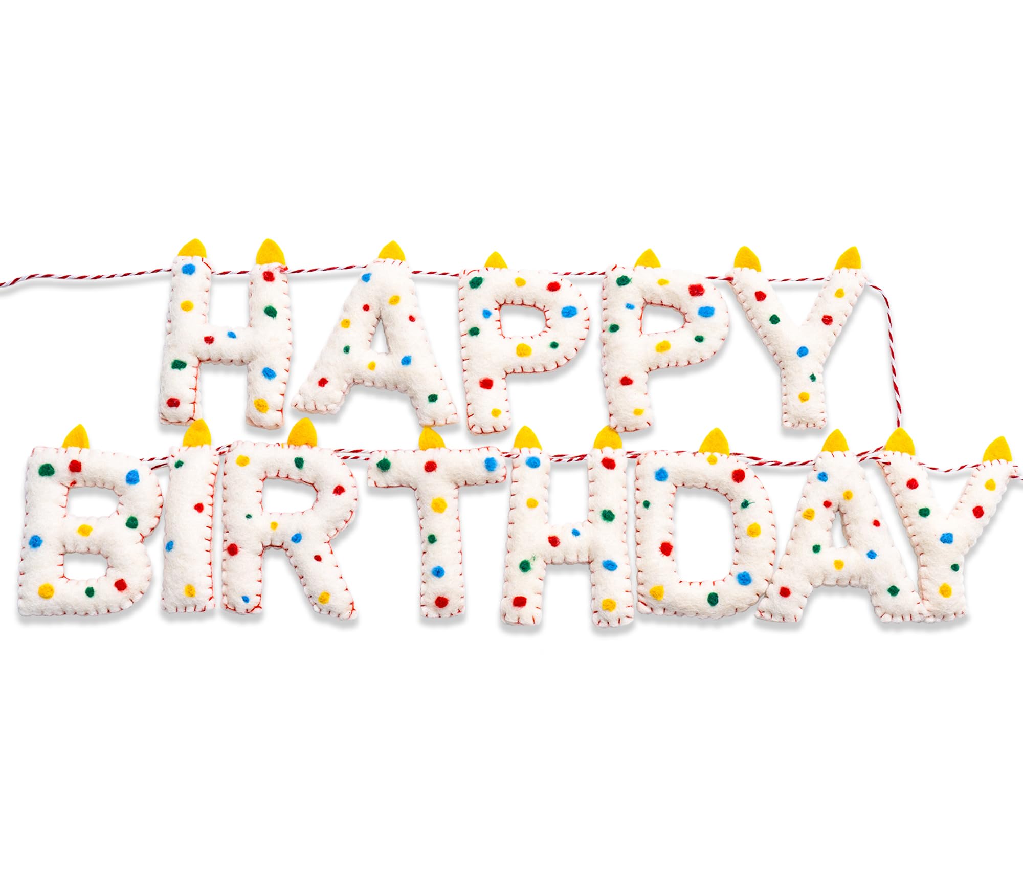 KUQJJQU pre-strung Happy Birthday banner ready to hang for quick party setup