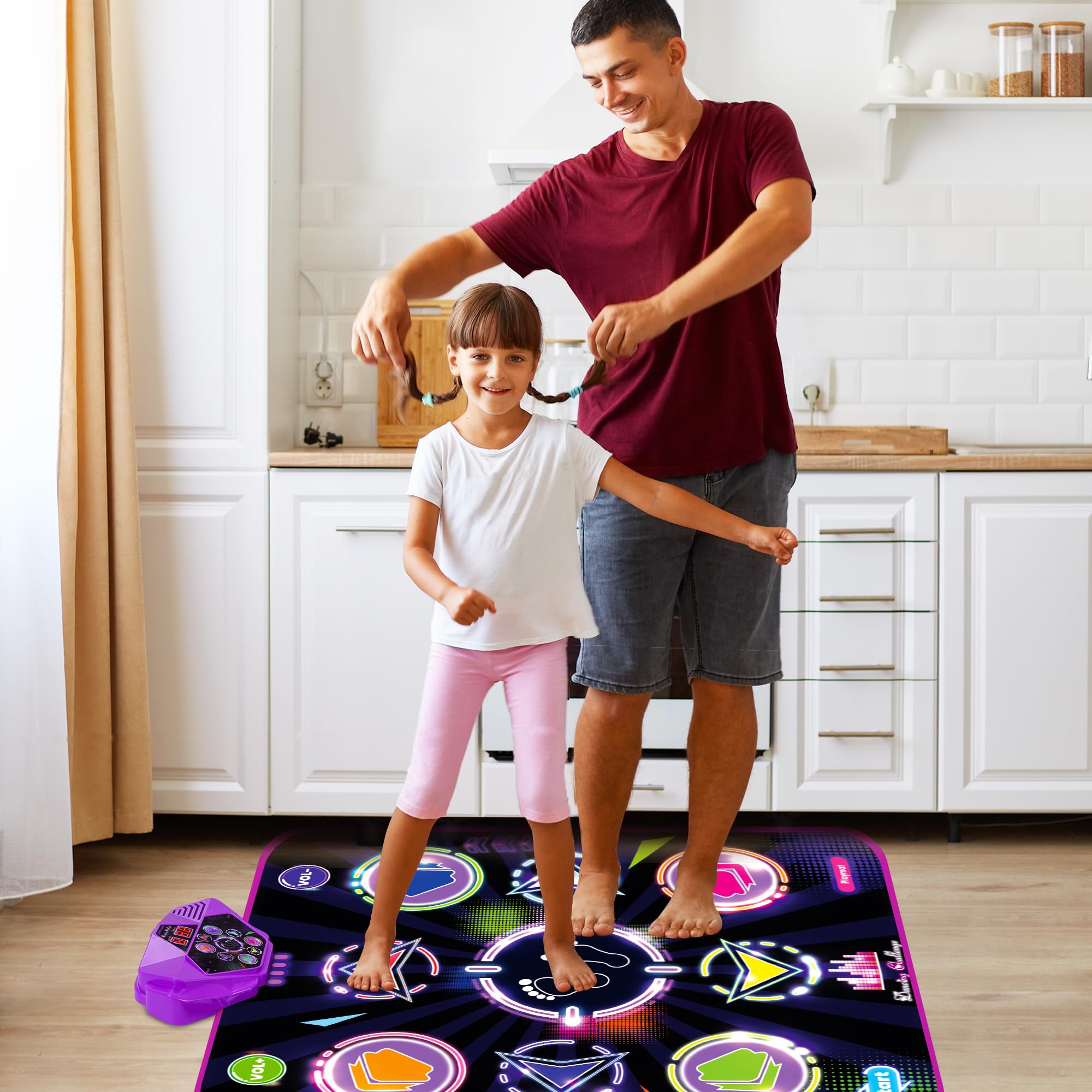 Kusntin Dance Mat makes a thoughtful gift for kids’ birthdays or holidays.