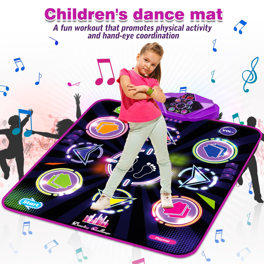 Kusntin Dance Mat features non-slip, durable vinyl for steady dancing.