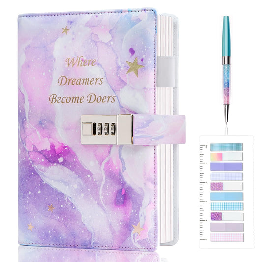 Kutoda diary with lock and color notes offers private self-expression for young writers