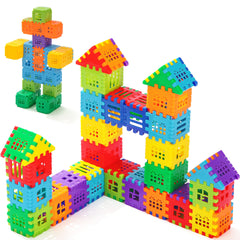 KUTOI interlocking blocks close-up showing colorful pieces for imaginative building