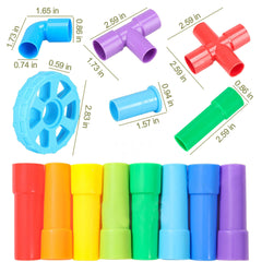 KUTOI pipe building toys kids-play classroom-friendly setup encourages sharing.
