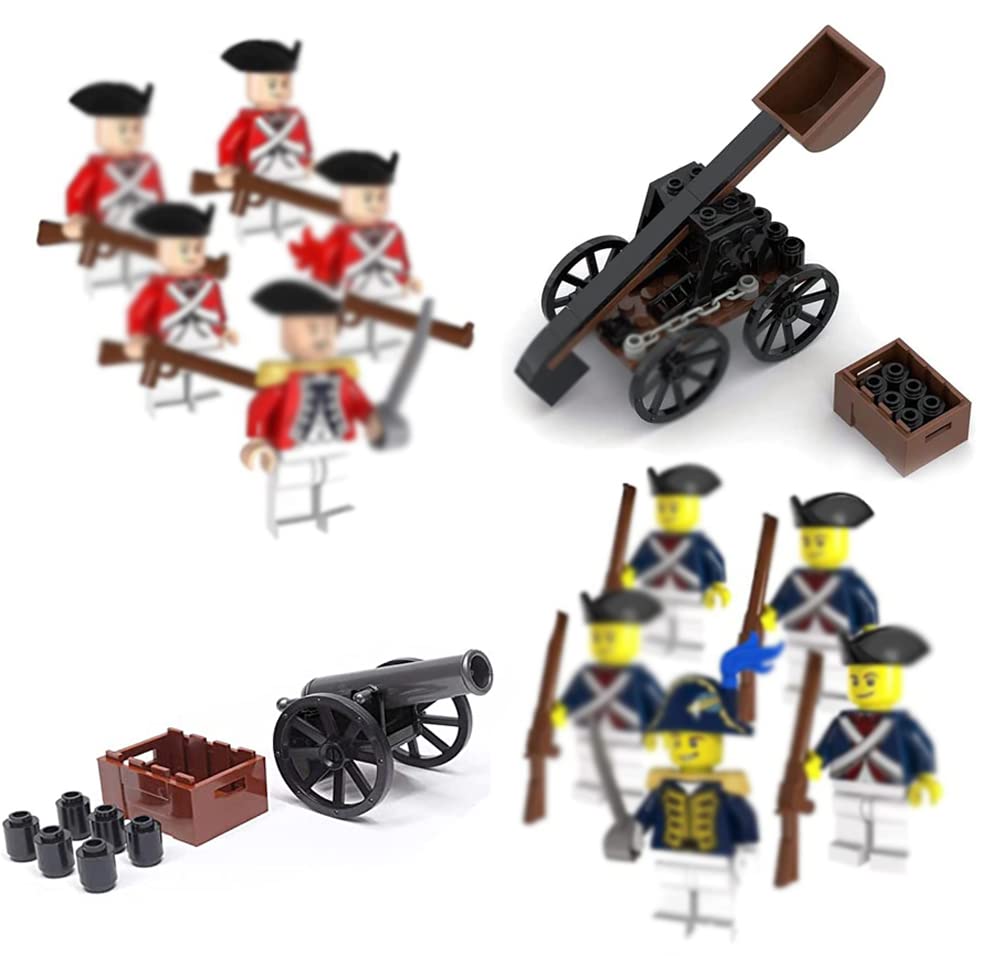 KUTUKU Mini 14Pcs catapult and soldiers display for imaginative play and display.