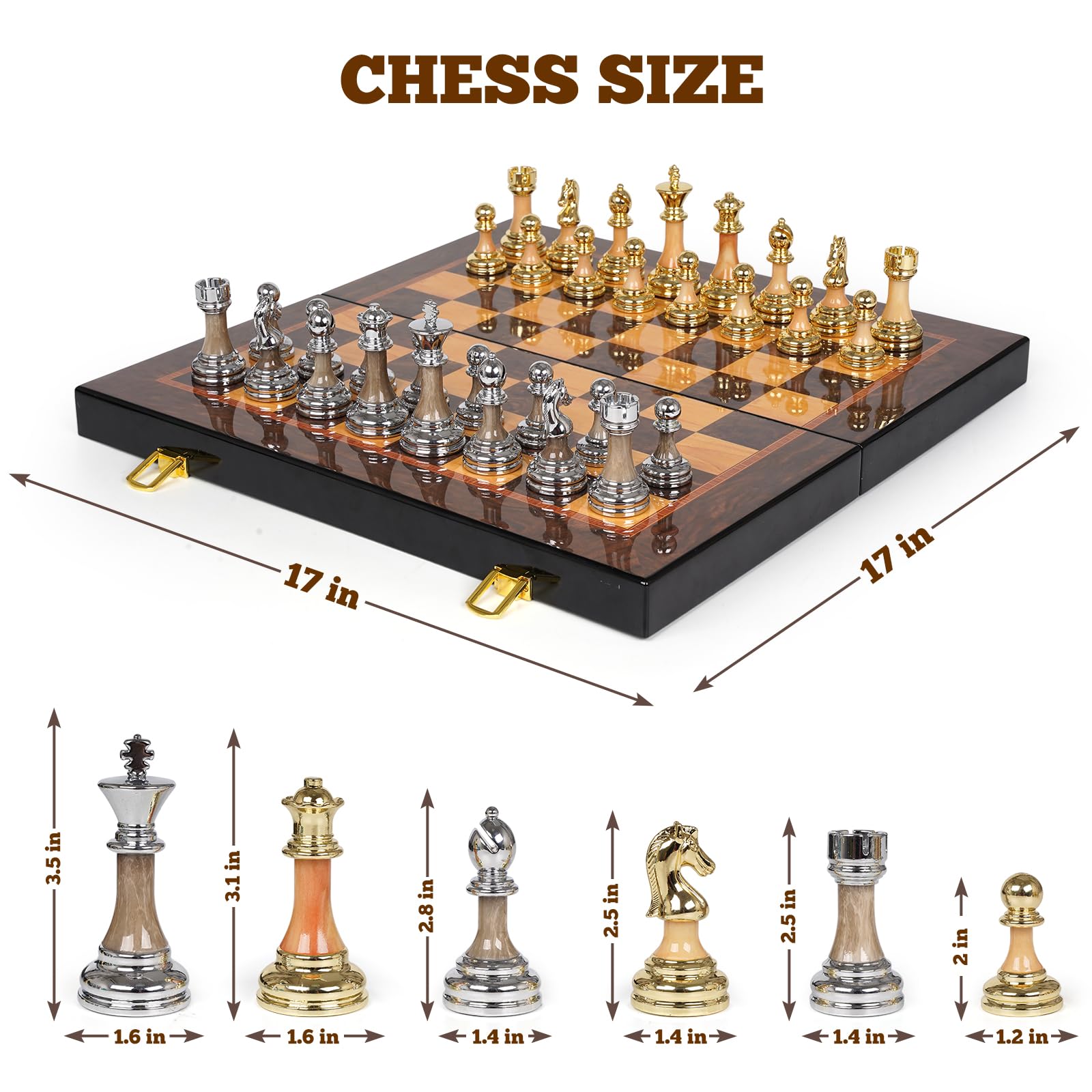 Kvintes chess set for adults and kids