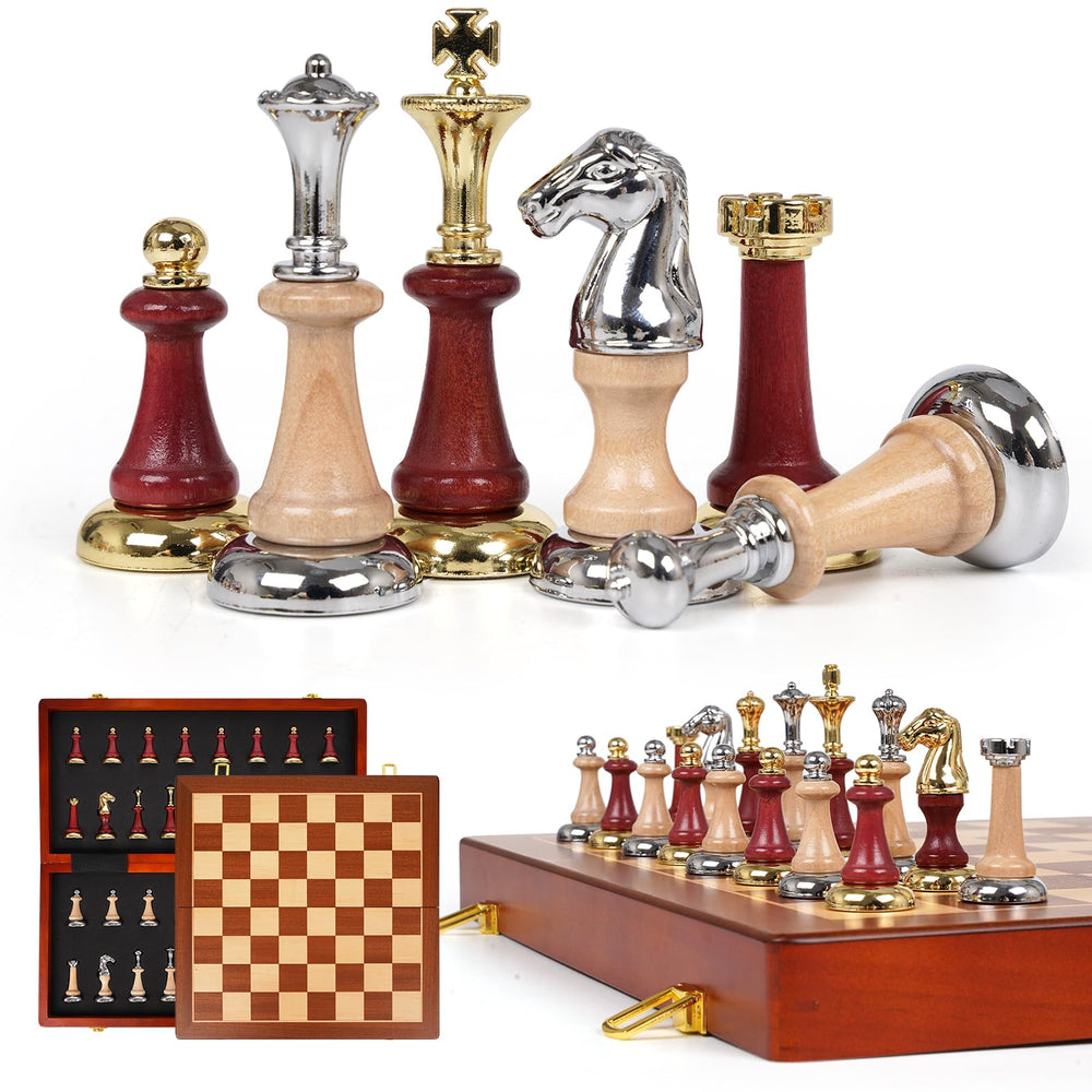Kvintes classic chess set on display suitable for classroom or study.