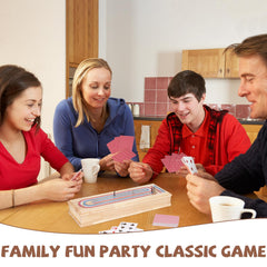 Kvintes game-night setup ready for adults and kids