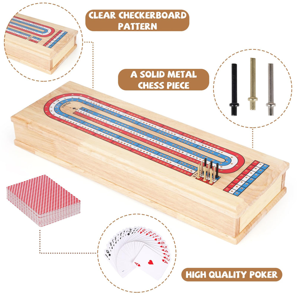Kvintes cribbage metal pegs with magnetic lock travel securely