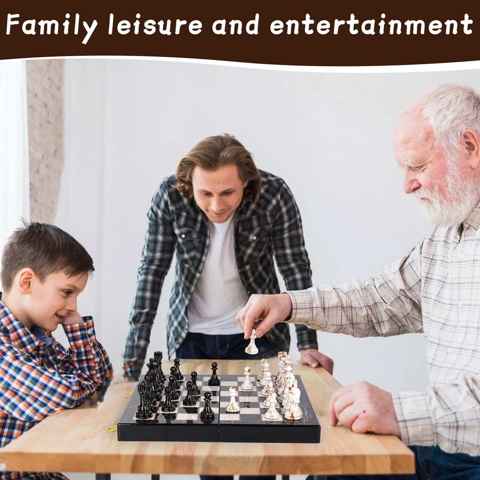 Kvintes gift-ready chess set makes a stylish present for families.