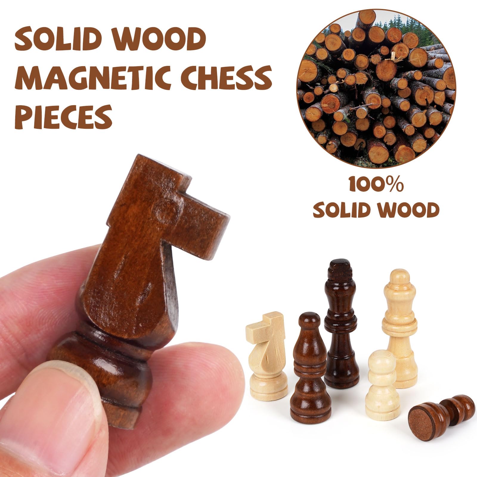 Kvintes chess set built-in storage keeps pieces organized