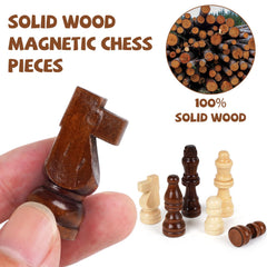 Kvintes chess set built-in storage keeps pieces organized