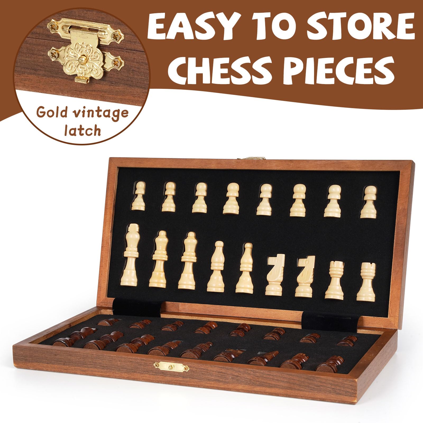 Kvintes magnetic pieces securely attach to the board