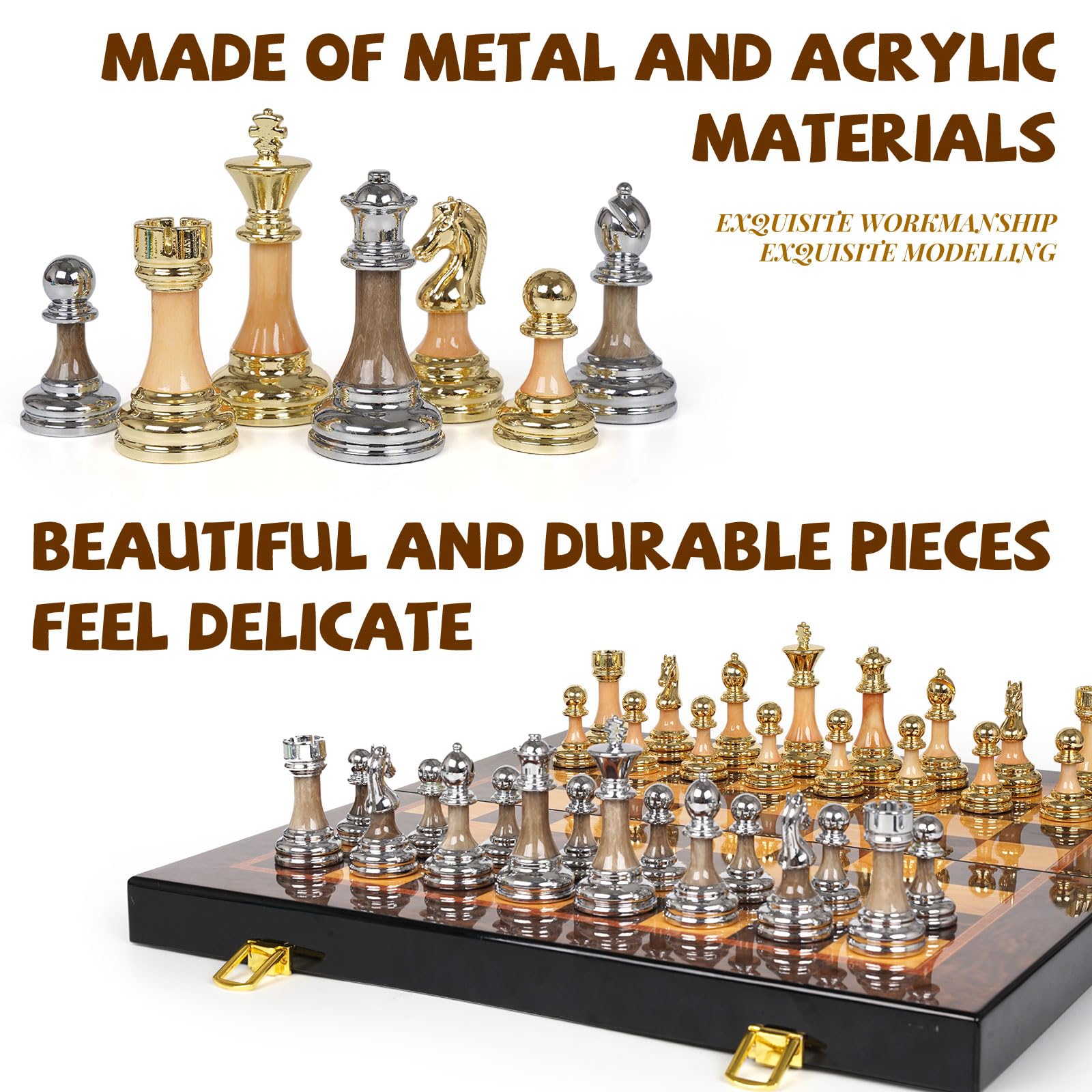 Kvintes large 3.5-inch king with extra queens for promotions
