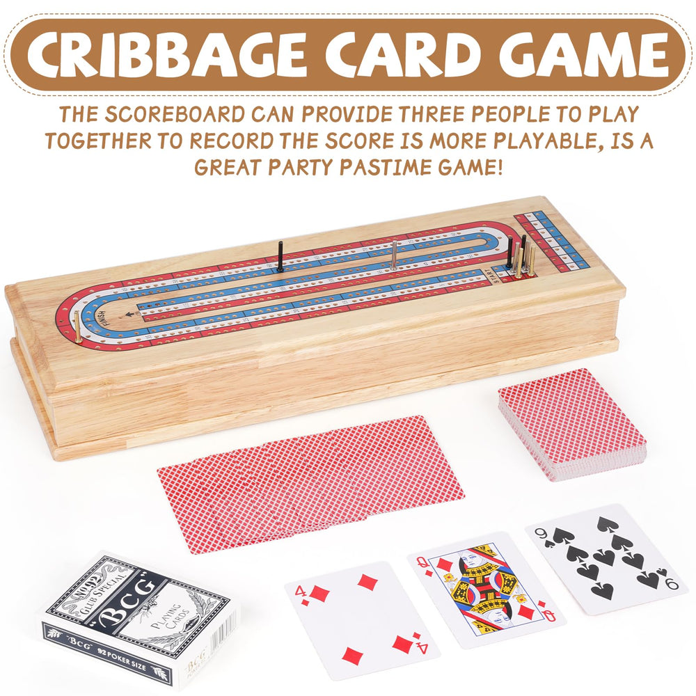 Kvintes wooden cribbage board close-up shows smooth polished finish