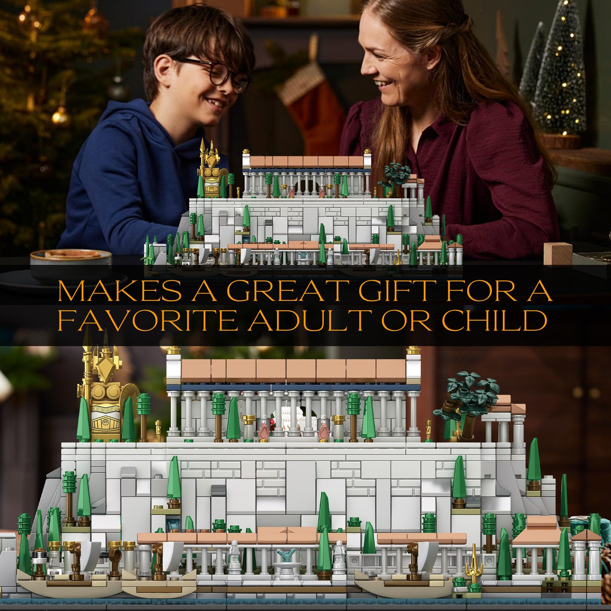 kvsju Architecture Acropolis detailed parts, highlights precision pieces for smooth assembly.