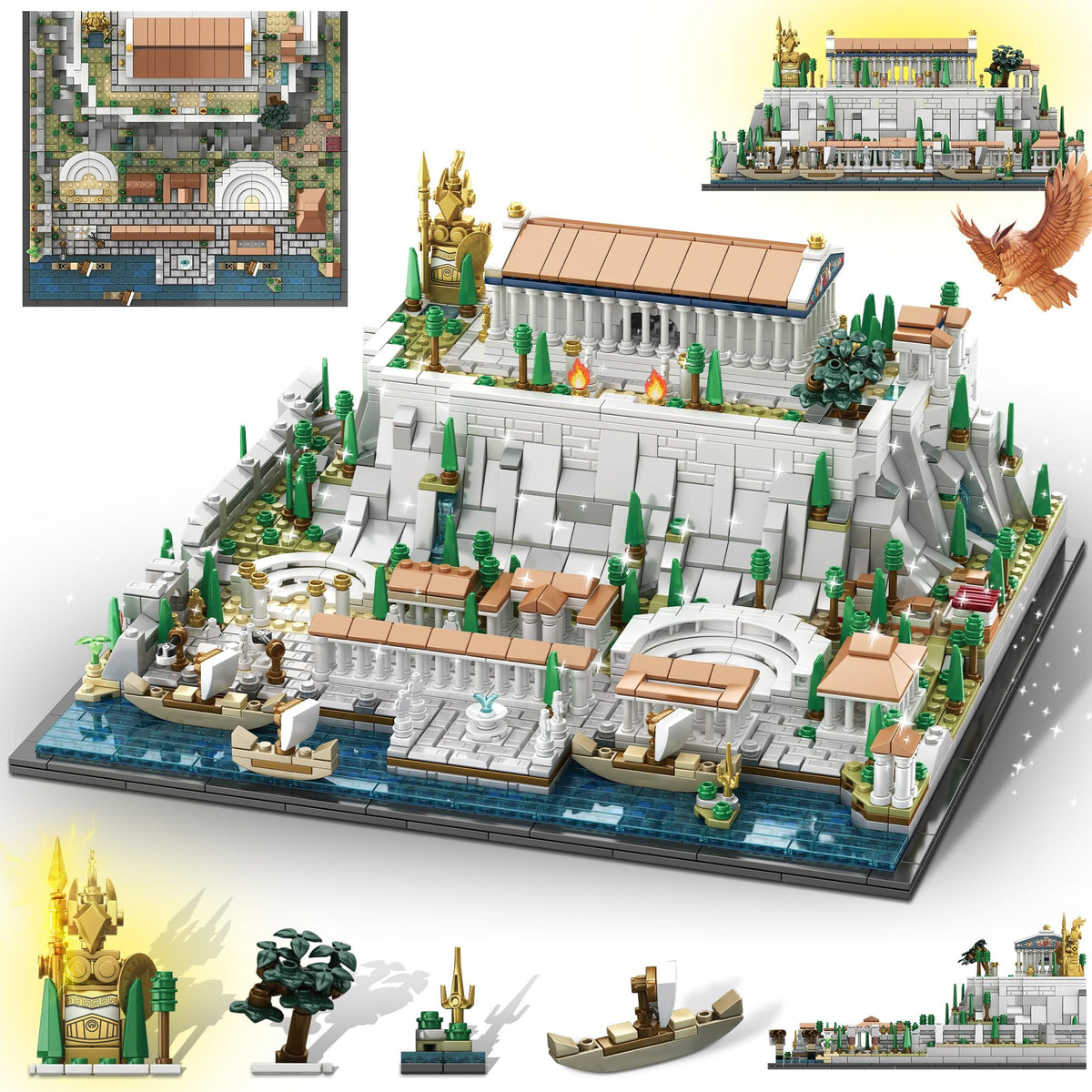 kvsju Architecture Acropolis front view, ideal for home display and classroom learning.