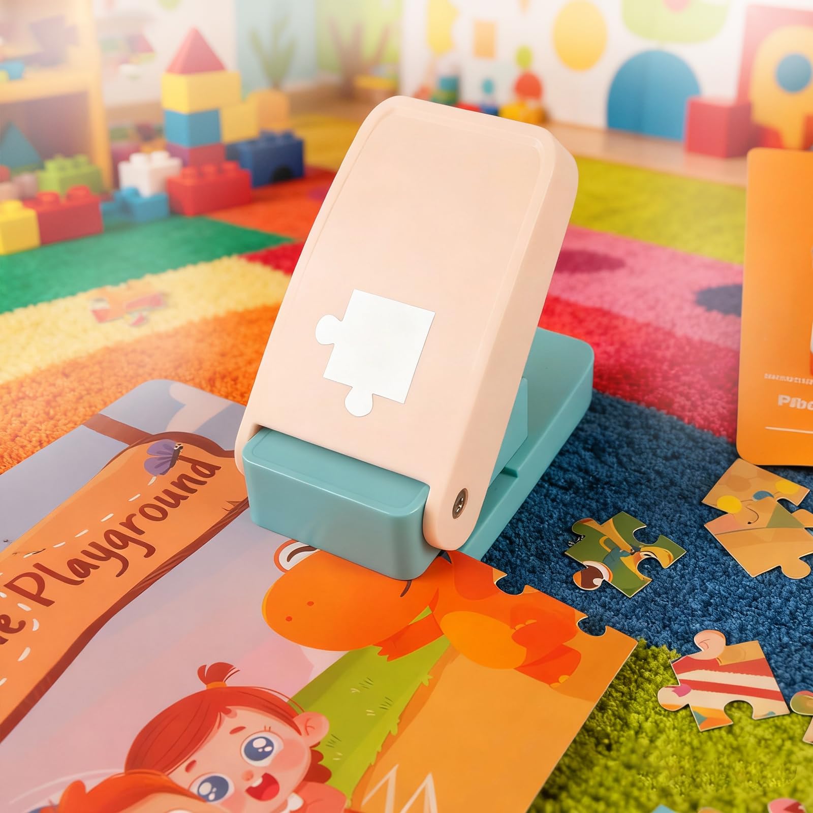 KW-Trio Puzzle Punch piece size is 1 inch for standard puzzle compatibility.
