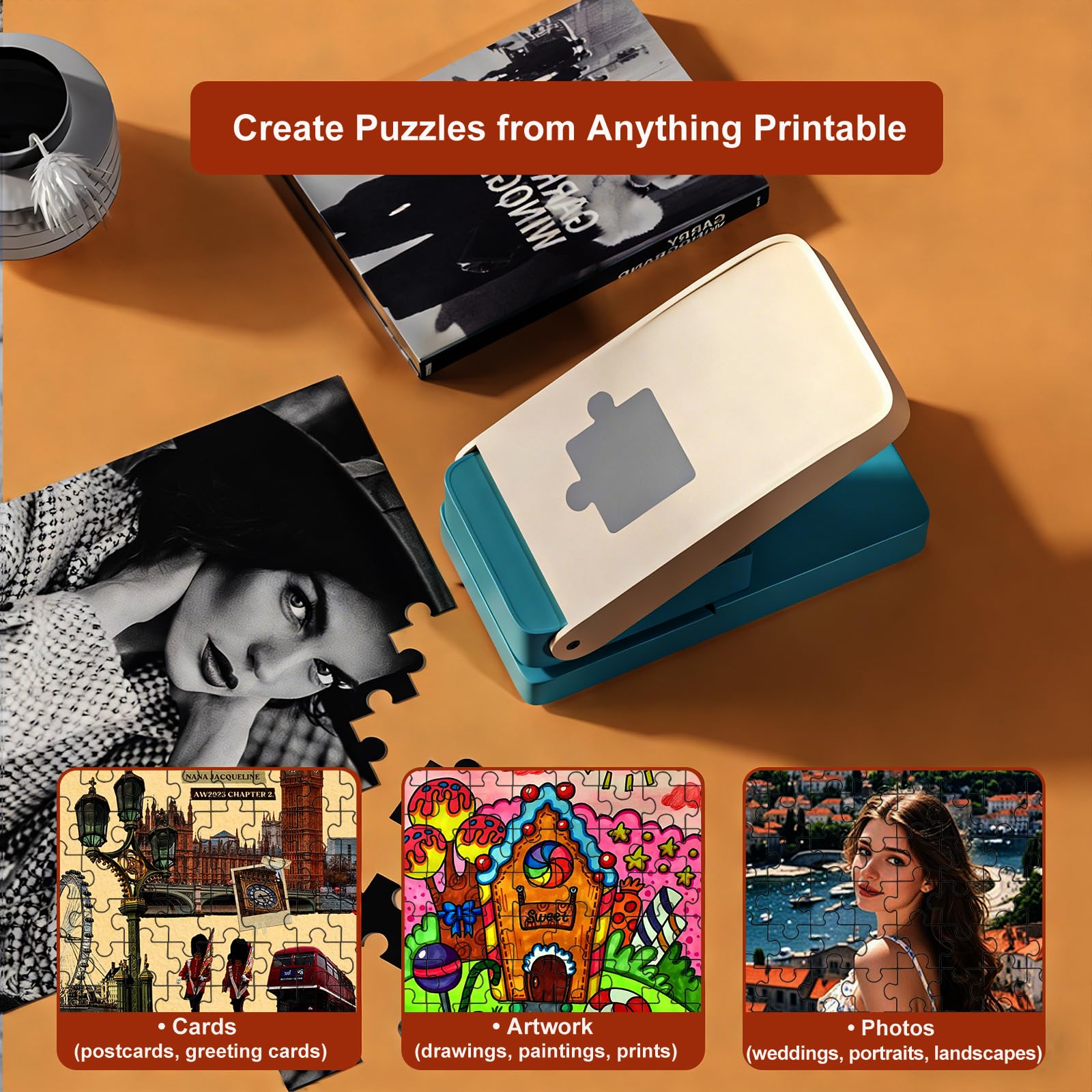 KW-Trio Puzzle Punch includes a convenient storage lock for compact storage.
