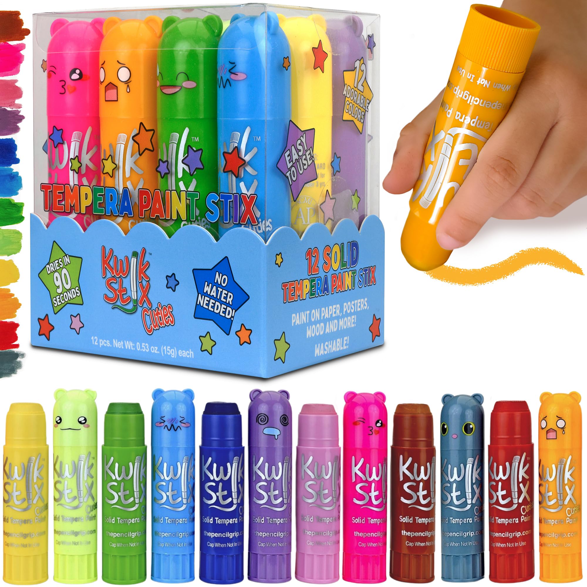 Kwik Stix Cuties colors pack for quick-dry, mess-free art.