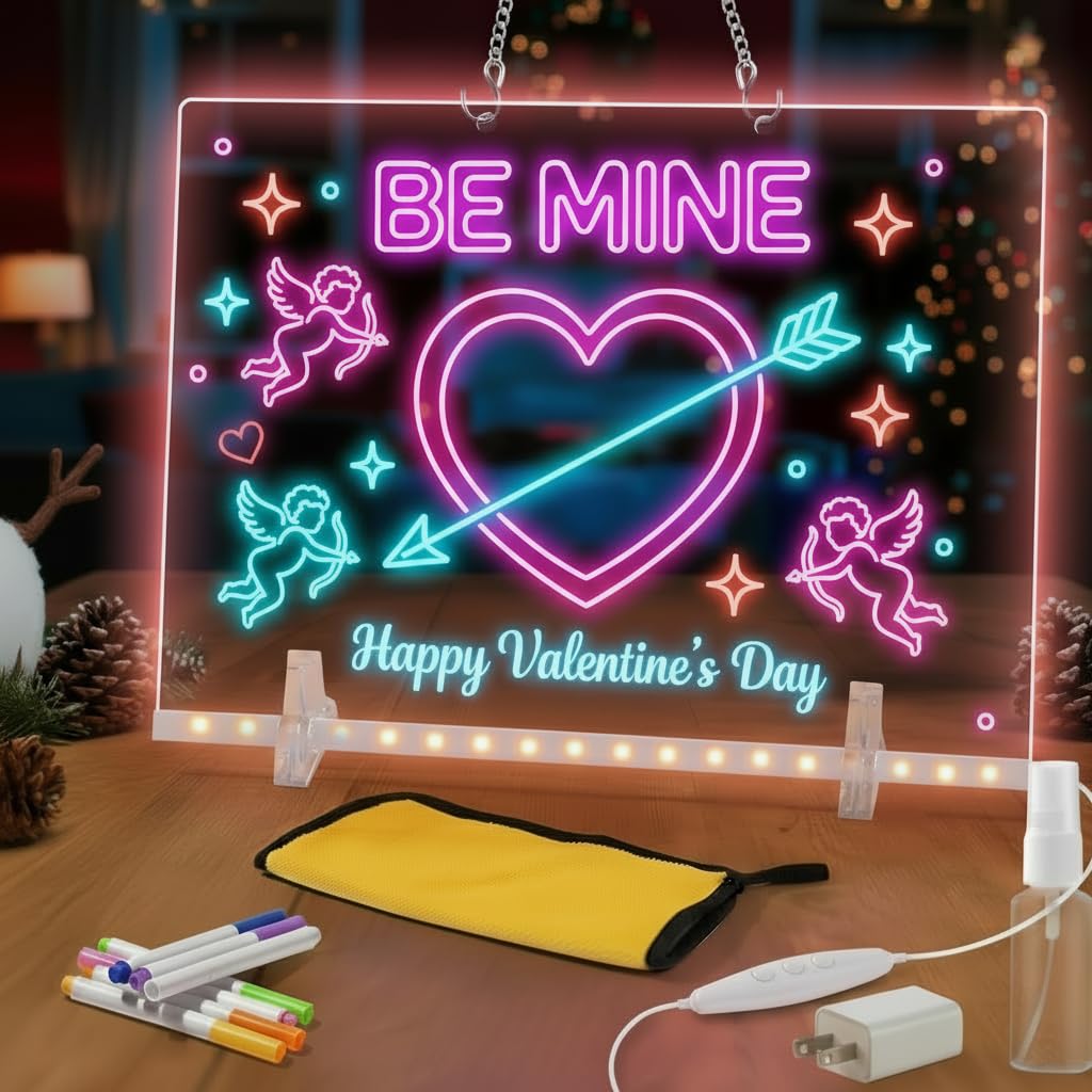 Seven colored markers included for immediate creativity on Lumiboard