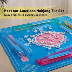 Kyerlish mahjong yellow carrying bag keeping tiles and racks organized during travel.