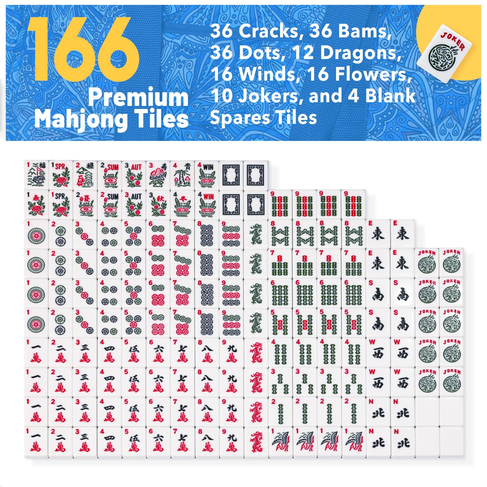 Travel-ready Kyerlish mahjong case for easy transportation